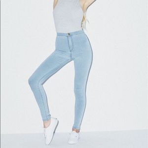 American Apparel Light Wash Easy Jeans